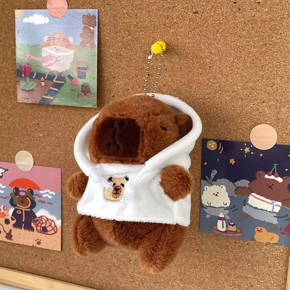 Cute Capybara Plush Toy Hoodie with Wings Simulation Doll Small Size Stuffed Animals Anime Fluffty Toy Birthday Party