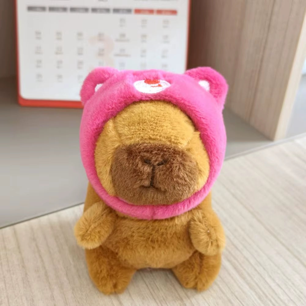 Cute Capybara Plush Toy Hoodie with Wings Simulation Doll Small Size Stuffed Animals Anime Fluffty Toy Birthday Party