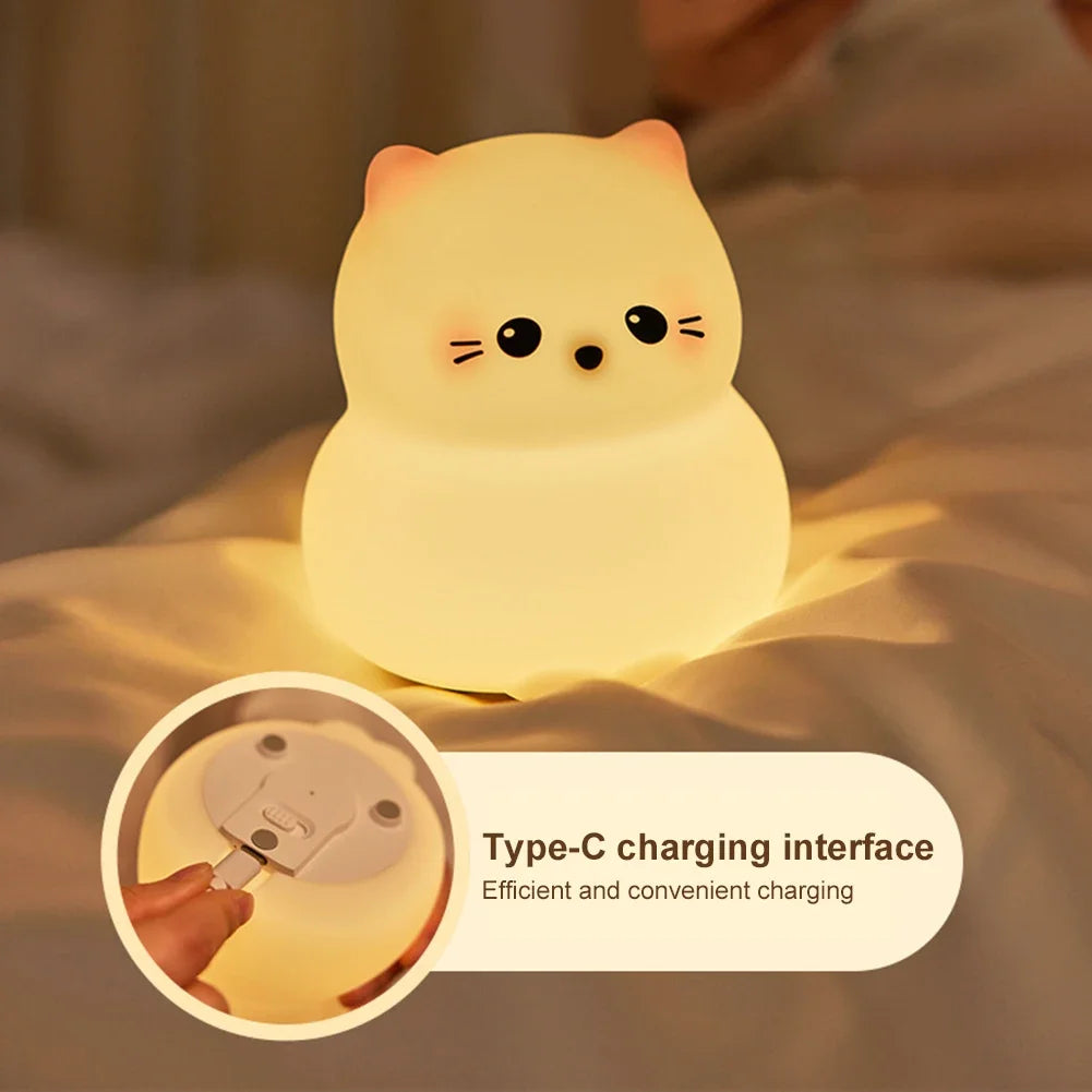 Guardian Kitty Silicone LED Night