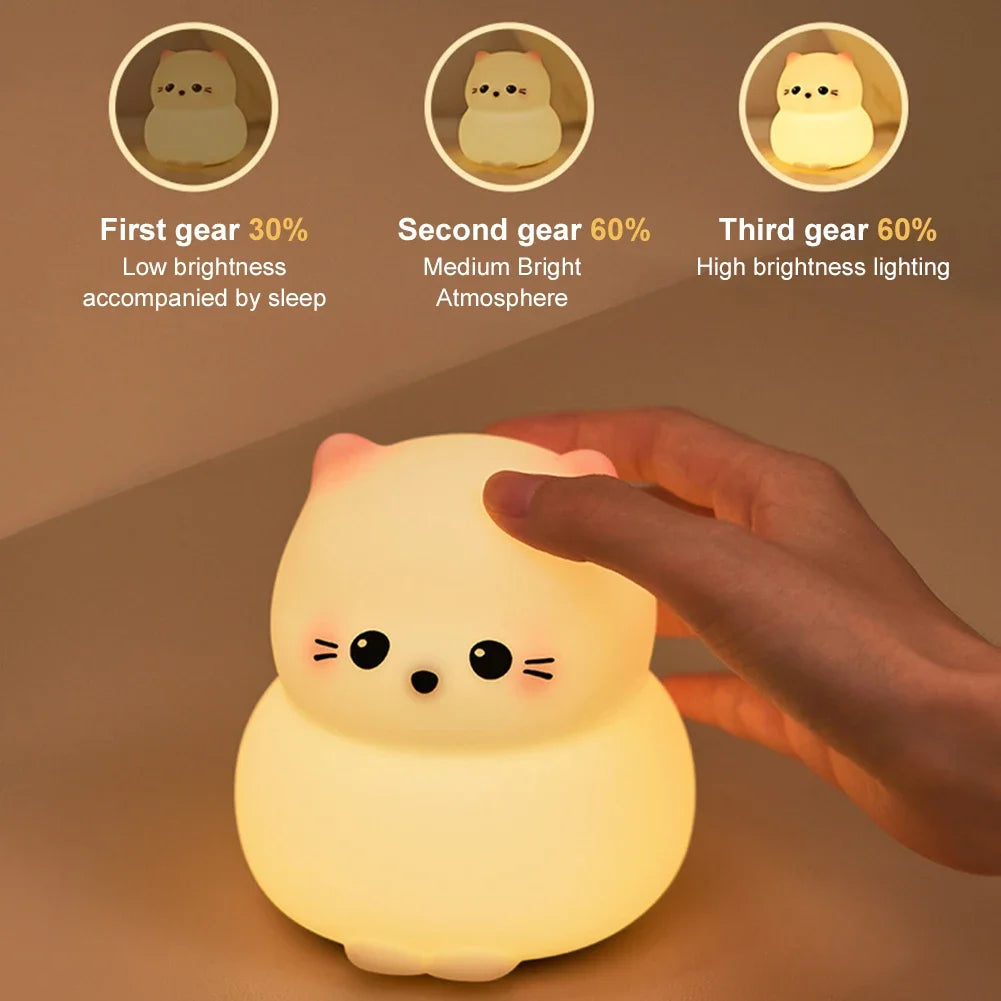Guardian Kitty Silicone LED Night